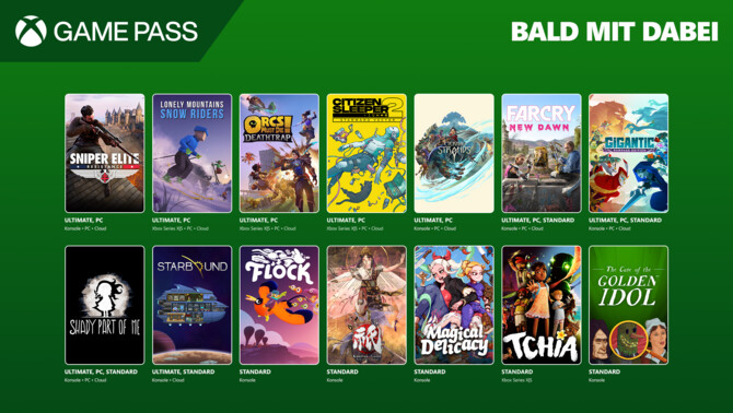 Xbox Game Pass - Januar 2025