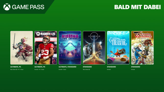 Xbox Game Pass - Highlights im Februar 2025